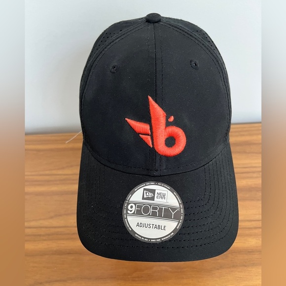 NEW ERA 9 Forty Tuff Birdie NWT Black Golf Hat Perforated Adjustable Back - Picture 6 of 13